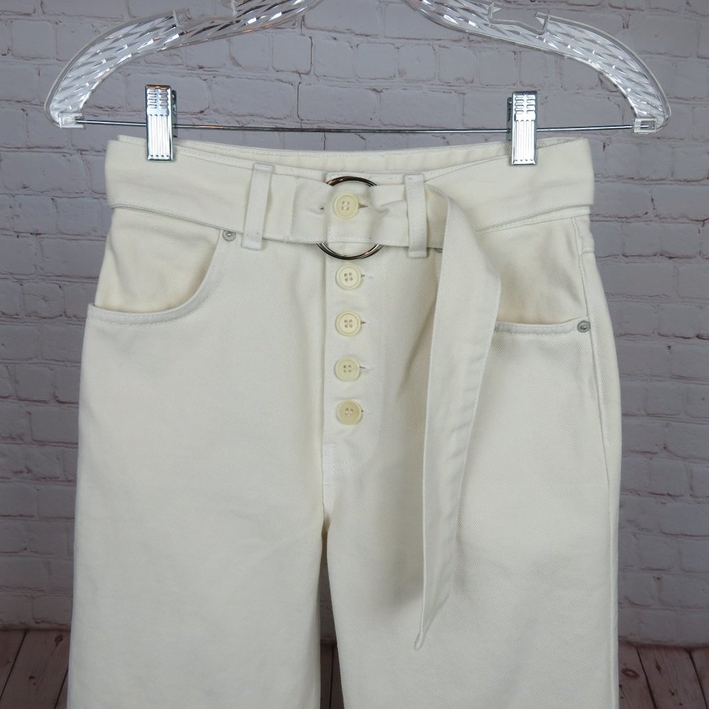 Reformation Madison High Waisted Belted Ankle Jeans Denim Jeans 24 - Picture 7 of 15